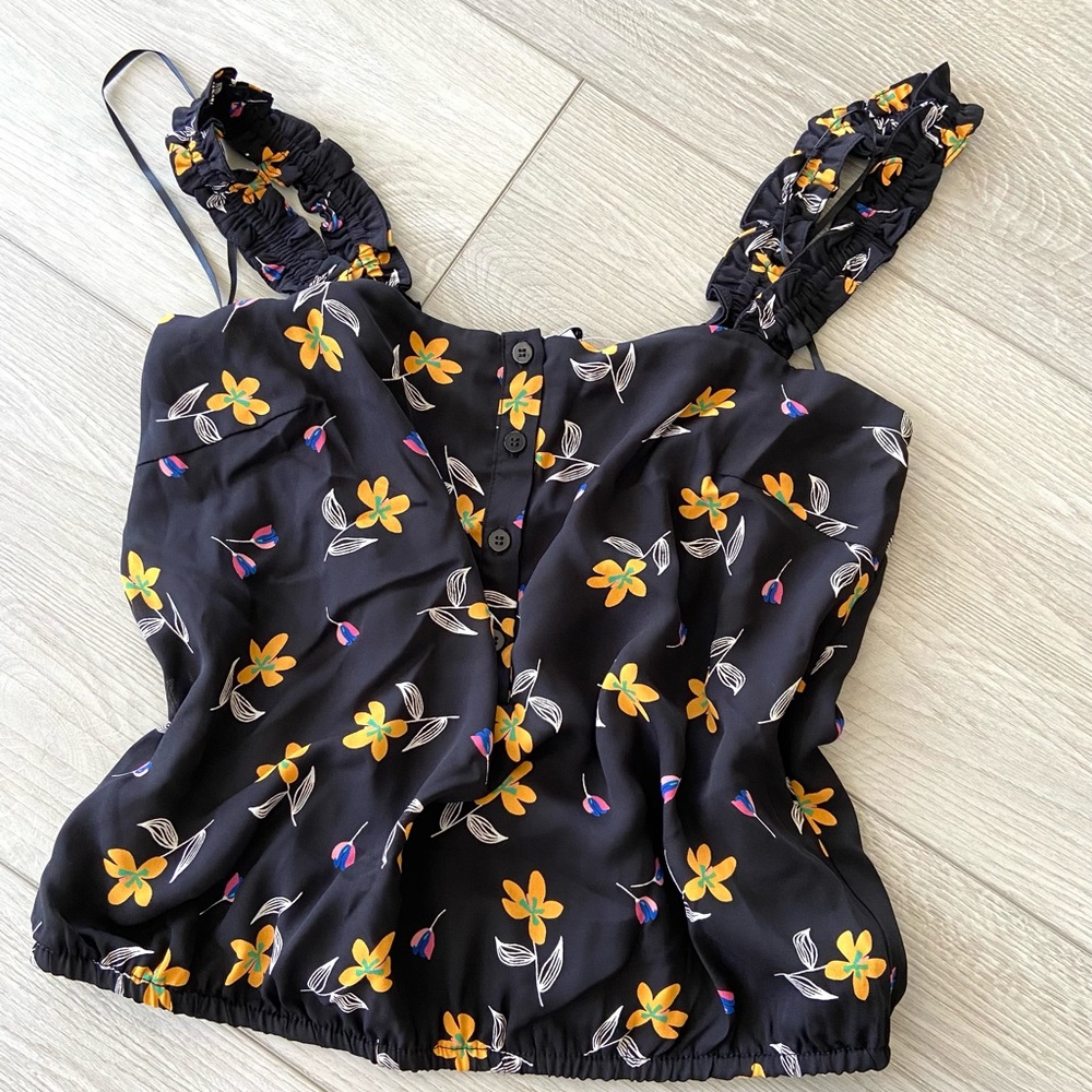 Collective Concepts Black floral Women's Top / Blouse